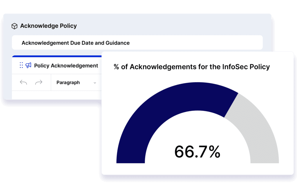 Track Policy Acknowledgments and Revision Status