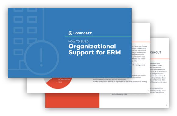 LogicGate Resource overview about Organizational Support for ERM