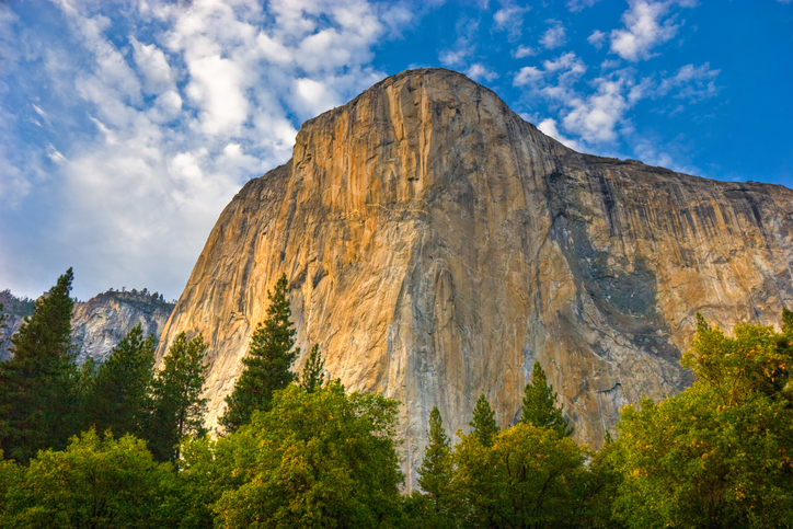 View of El Capitan as seen from below