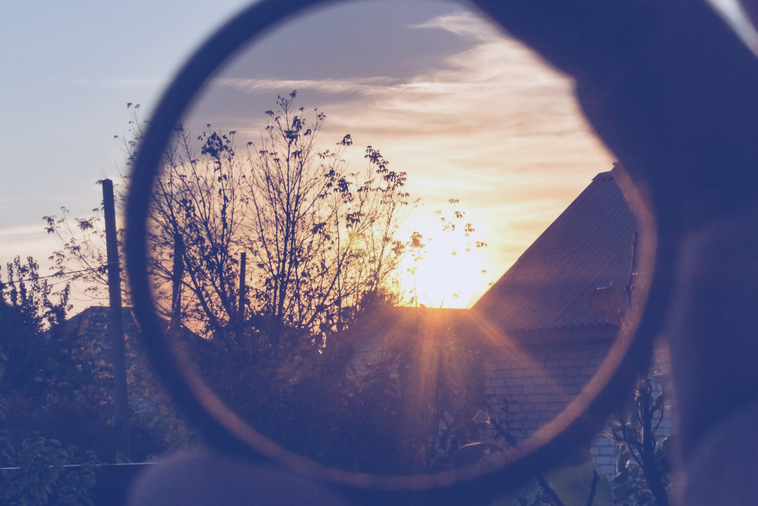 polarizing filter for the camera