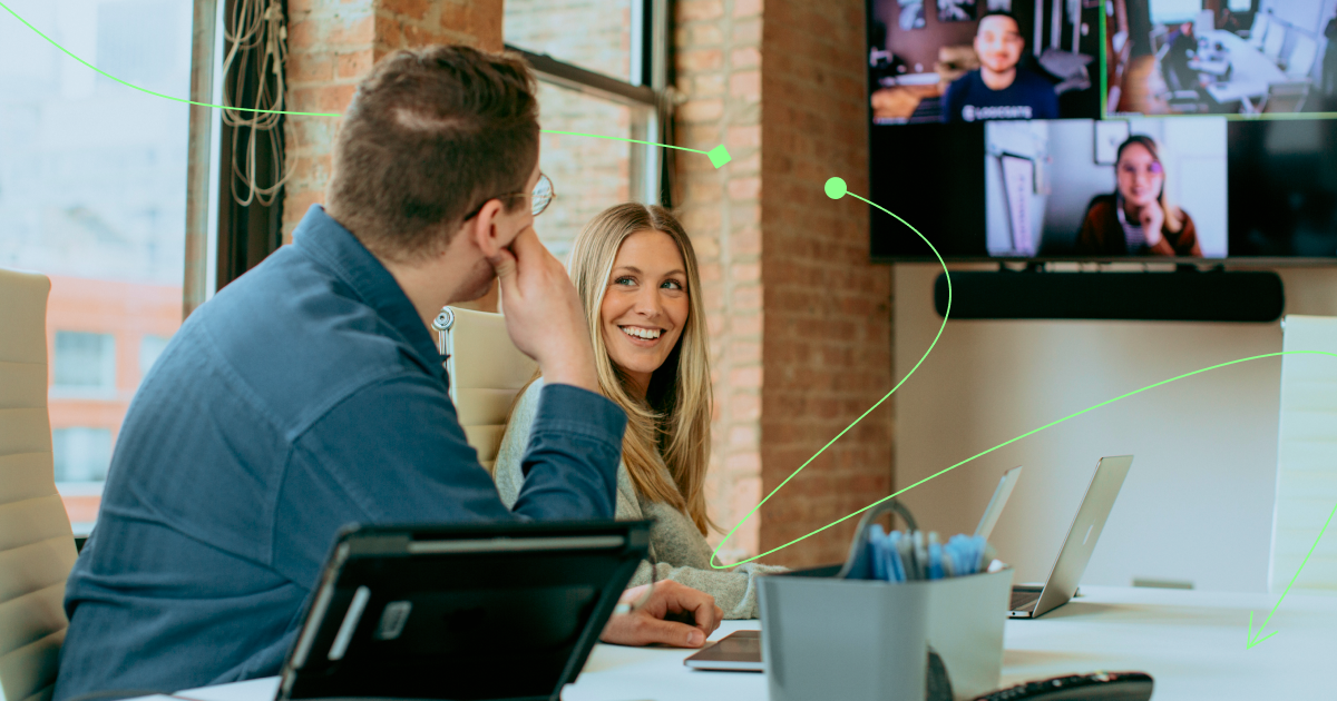 Coworkers in an office