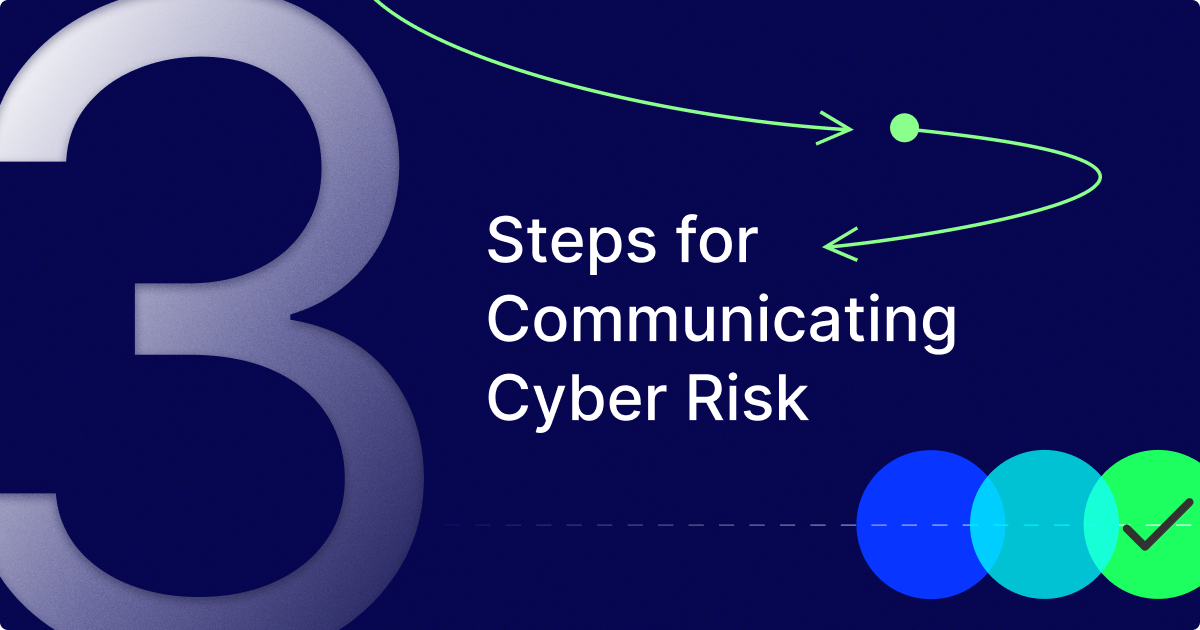 3 steps for communicating cyber risk.