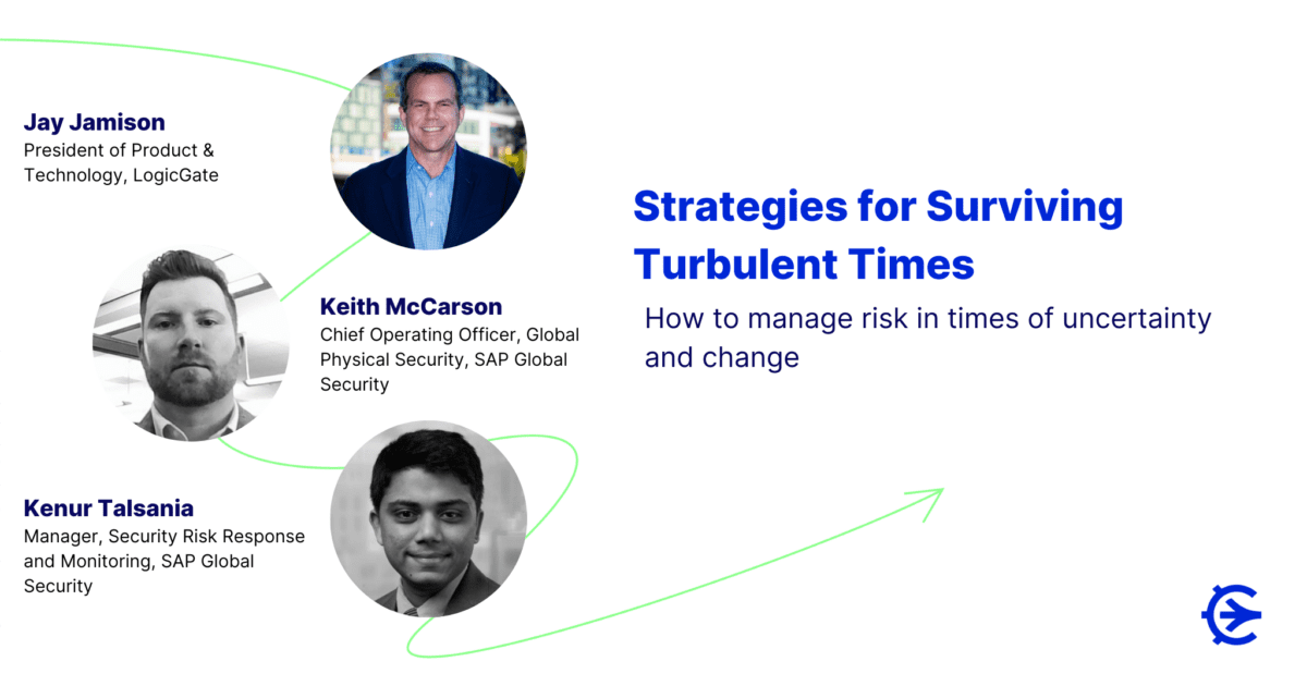 Managing Risk in Turbulent Times webinar speakers and info
