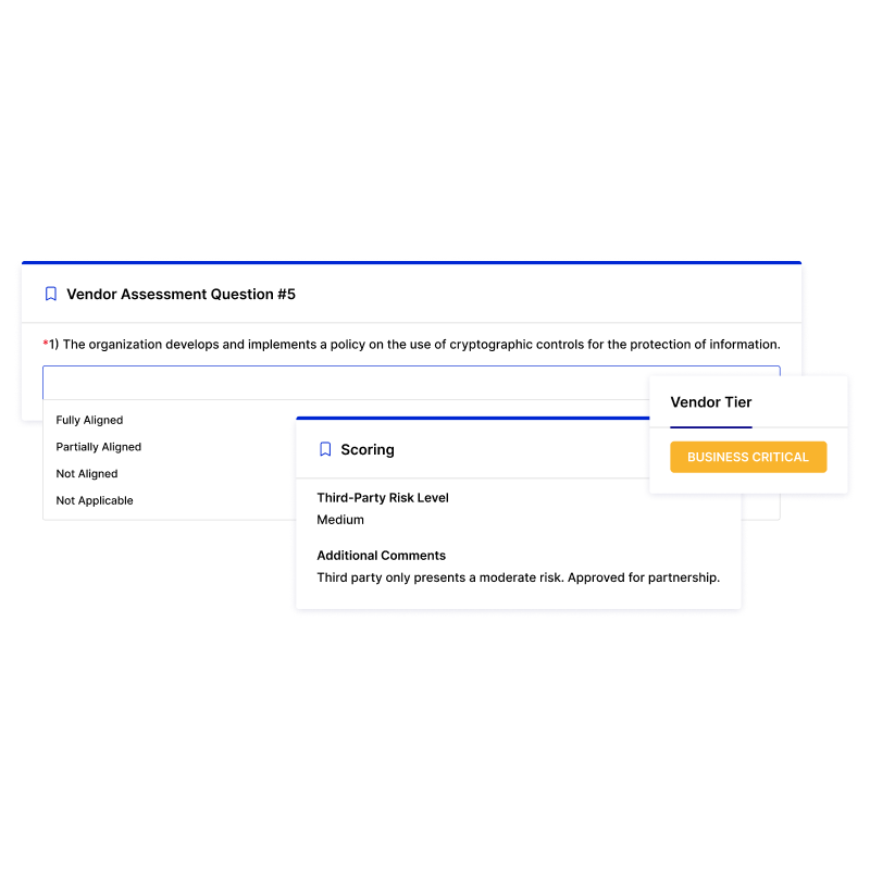 Accelerate Vendor Onboarding with Pre-Built Assessments and Automated Risk Scoring