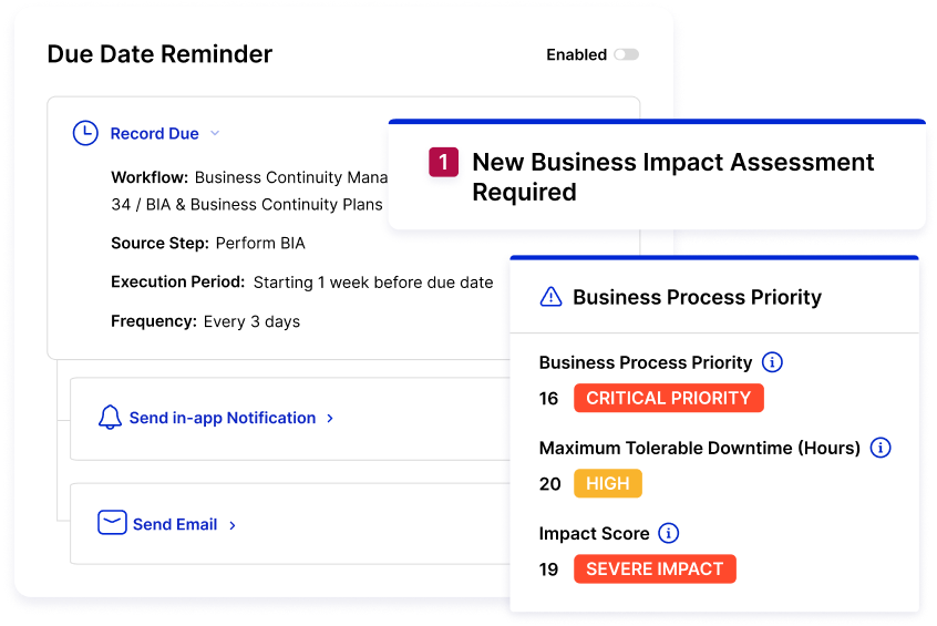 Streamline and Automate  Business Continuity Management