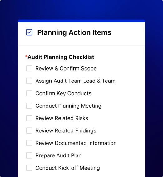 Audit and Reporting mobile