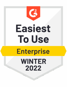 G2 Winter 2022 Badge - Easiest to Use